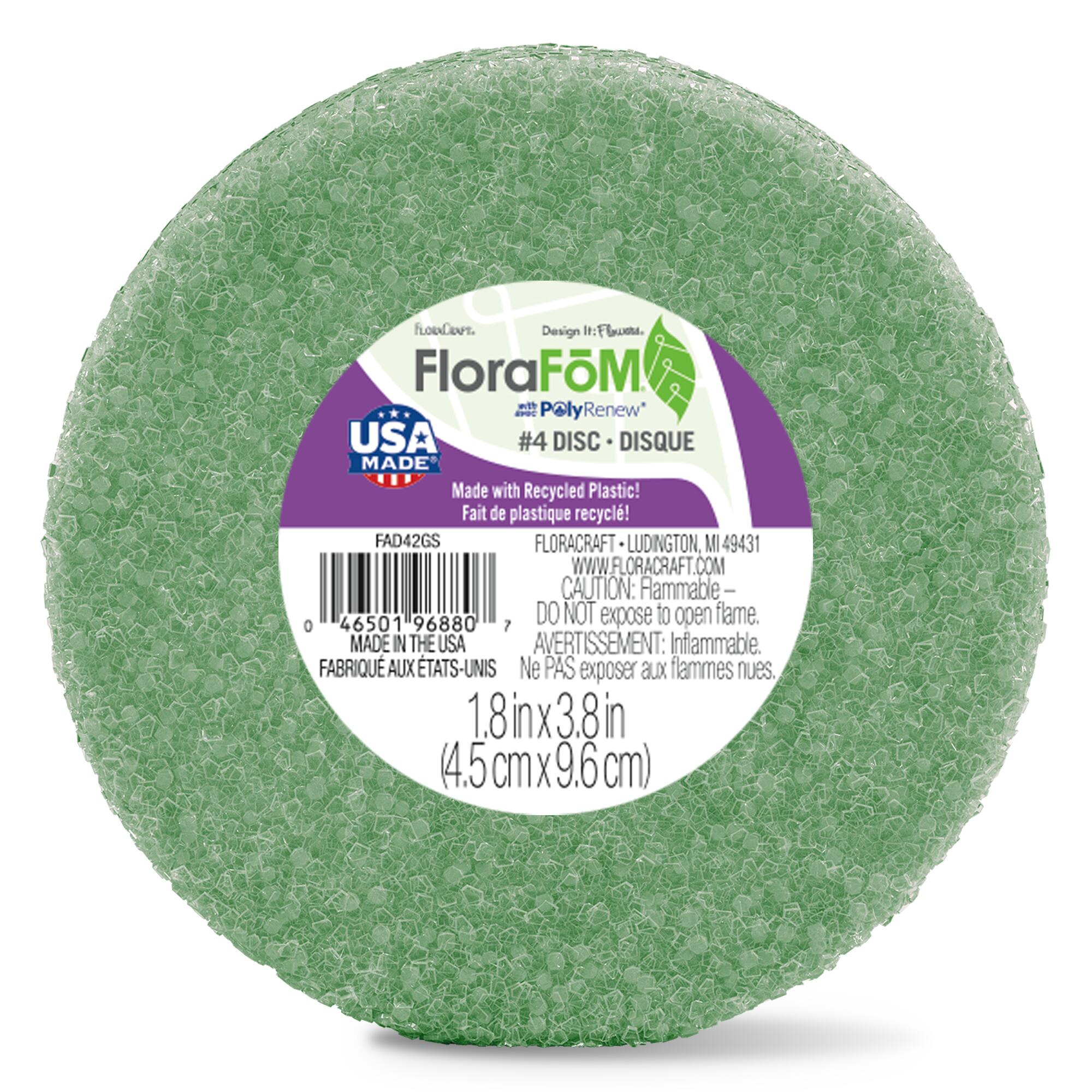 24 Pack: FloraCraft® FloraFōM® 4" Green Foam Disc